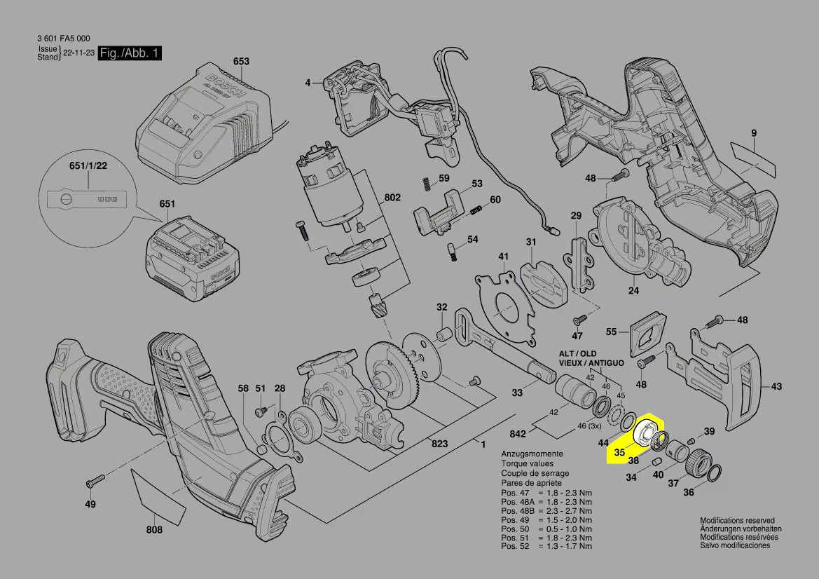 porte-ressort réf. 1 619 P08 611 Bosch